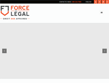 Tablet Screenshot of force-legal.com